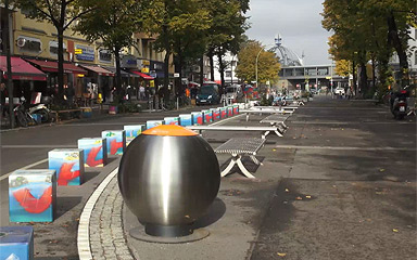 Begegnungszone Maaßenstraße in 10777 Berlin-Schöneberg . Plattformpreis 2016