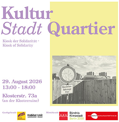 KulturStadtQuartier Molkenmarkt in Berlin-Mitte am 29.8.26, 13 - 18 Uhr
