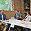 v.l.n.r.: Georg Balzer, Moderator, Julian Schwarze, Mitglied im Abgeordnetenhaus, Fraktion Bündnis 90 / Die Grünen, Julia Dimitroff, Initiative „Grüner Kiez Pankow“
