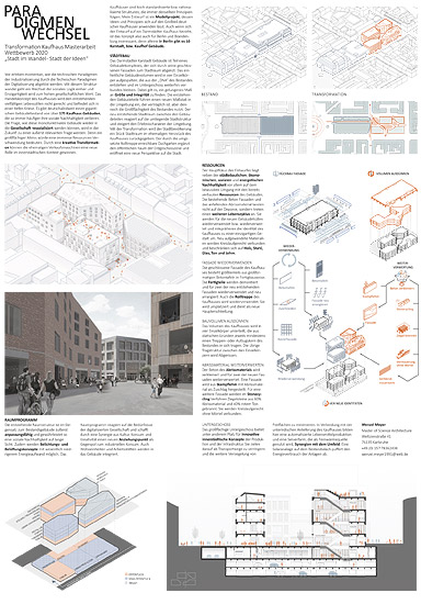 1. Preis: Wenzel Meyer, Karlsruhe – Paradigmenwechsel „TRANSFORMATION KAUFHAUS“, Darmstadt – Berlin, (Kategorie C) )