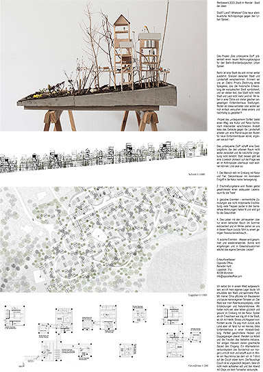 Nachwuchs-Wettbewerb Stadt im Wandel - Stadt der Ideen 2023, Anerkennung, Opposite Office, Benedikt Hartl: Stadt? Land? Whatever! Eine neue abenteuerliche Wohntypologie gegen den Urban Sprawl..